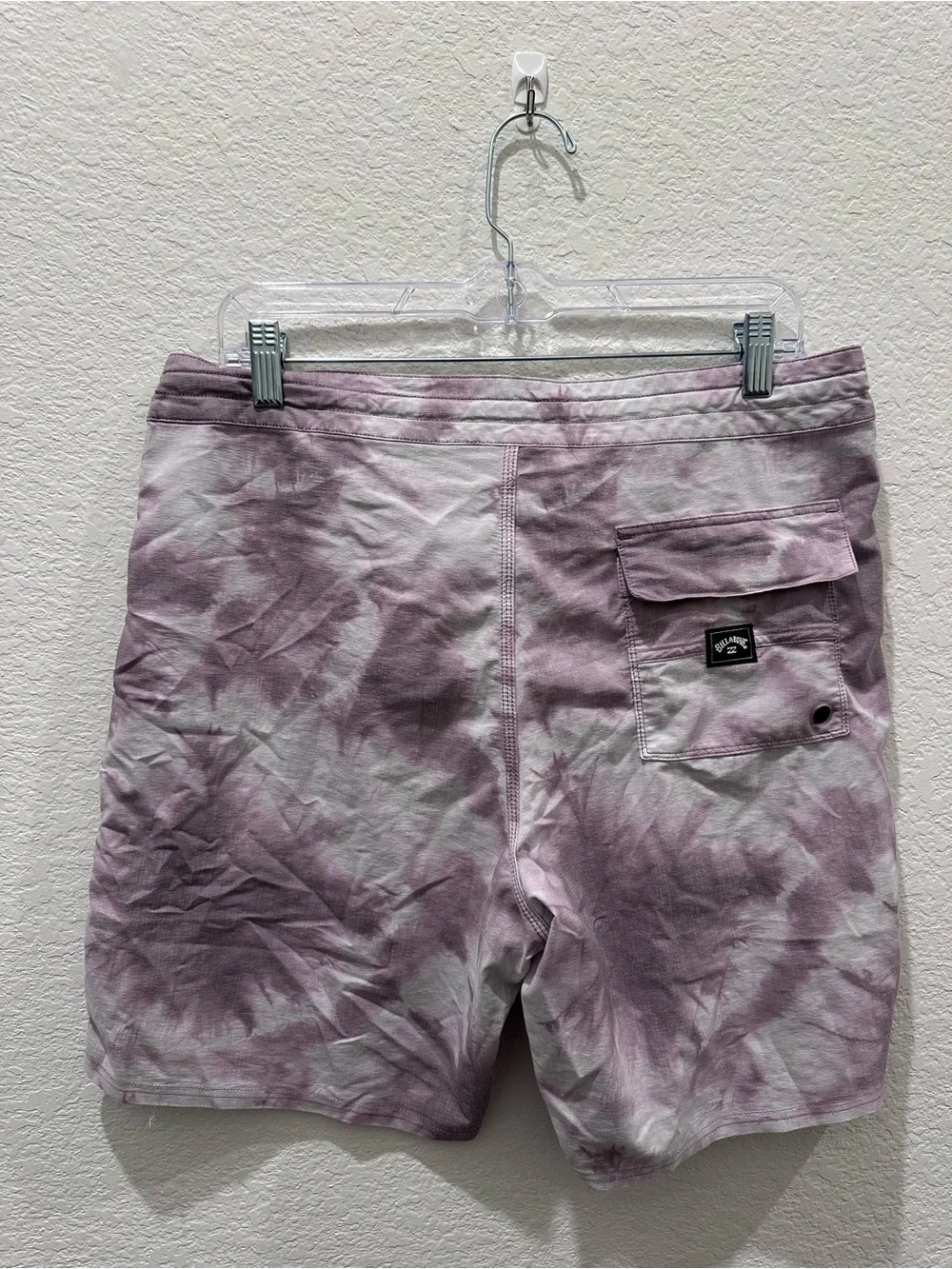 Billabong All Day Lo Tides Recycler Tie Dye Board Shorts Mens 32 Purple White